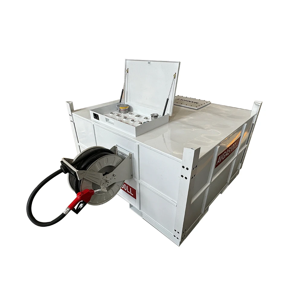 Sumac 3500l 2.5m3 5000l double walled portable mobile diesel aviation fuel jet JP54 transcube gasoline tank with 12V 15gpm Pump