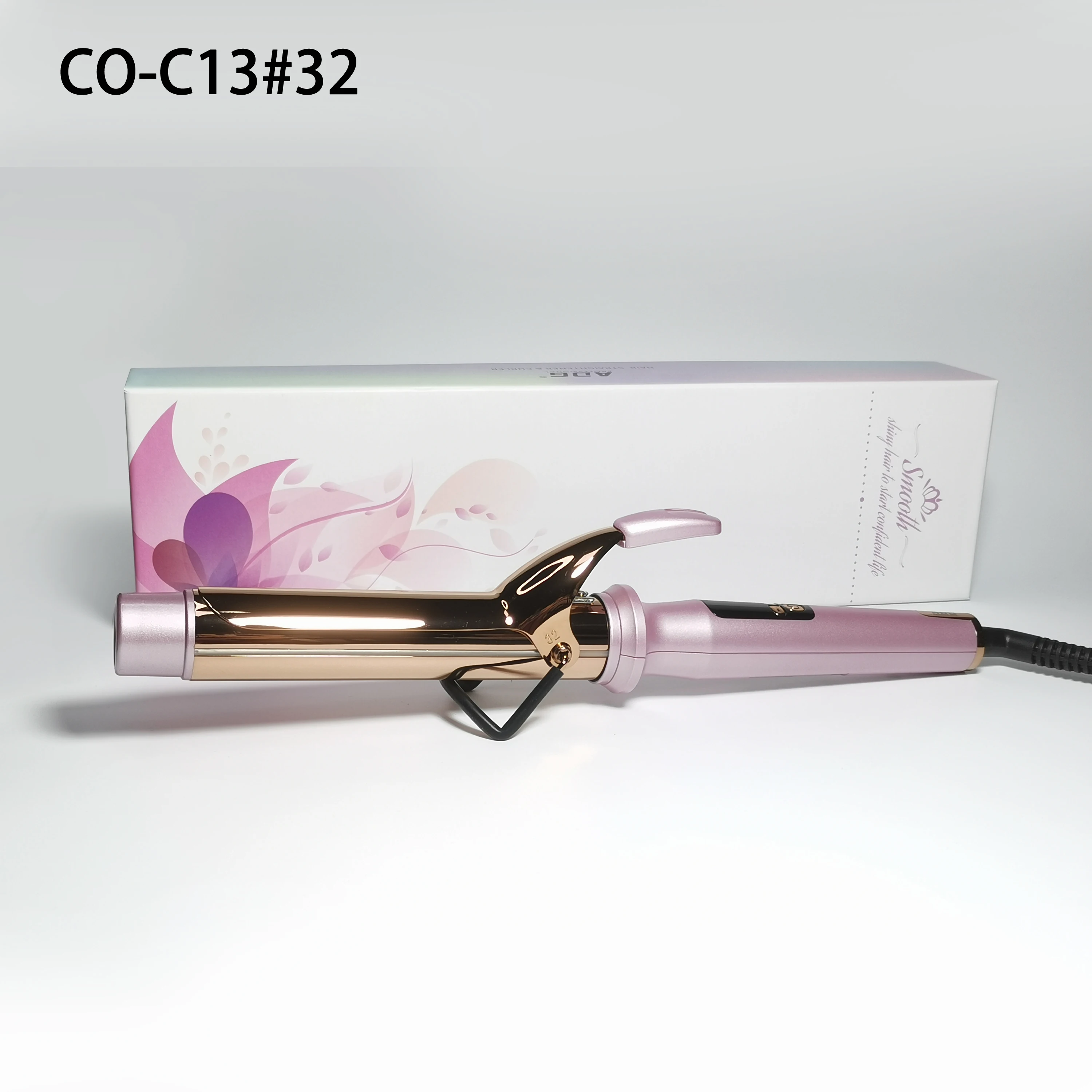 2024 Beauty Custom Negative Ion Ceramic 38mm Barrel Curling Hair Iron Curl Hair Roller Toolcurl Roller Tool for Curling Hair