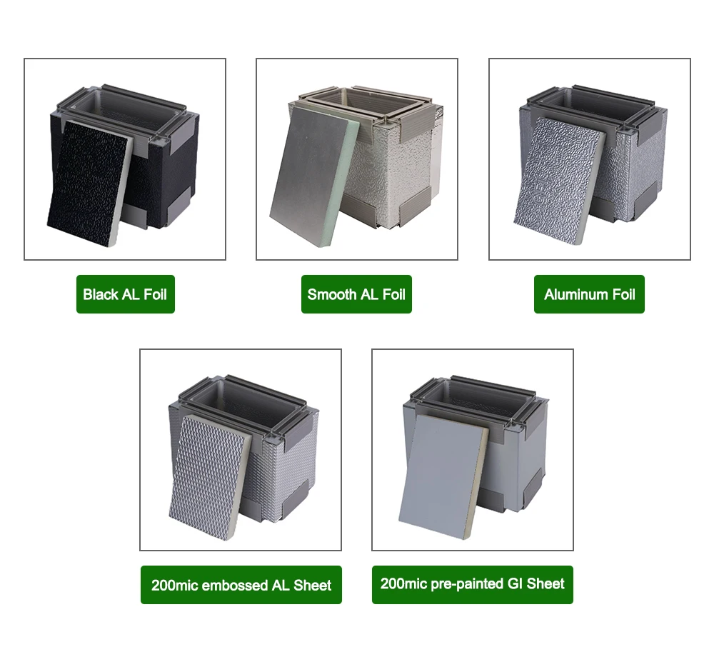 Real Factory PIR/PU Foam Pre-insulated Duct Panel Fireproof No Rust Duct Panel For HVAC Ductwork