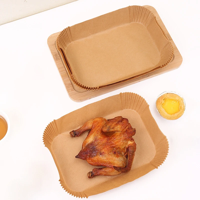 LOKYO Fluorescent-free heat resistant greaseproof moisture proof 6.3 Inch disposable air fryer paper liner