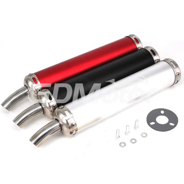 Chinese supplier universal Stainless steel motorcycle exhaust muffler universal Slip-On Silencer