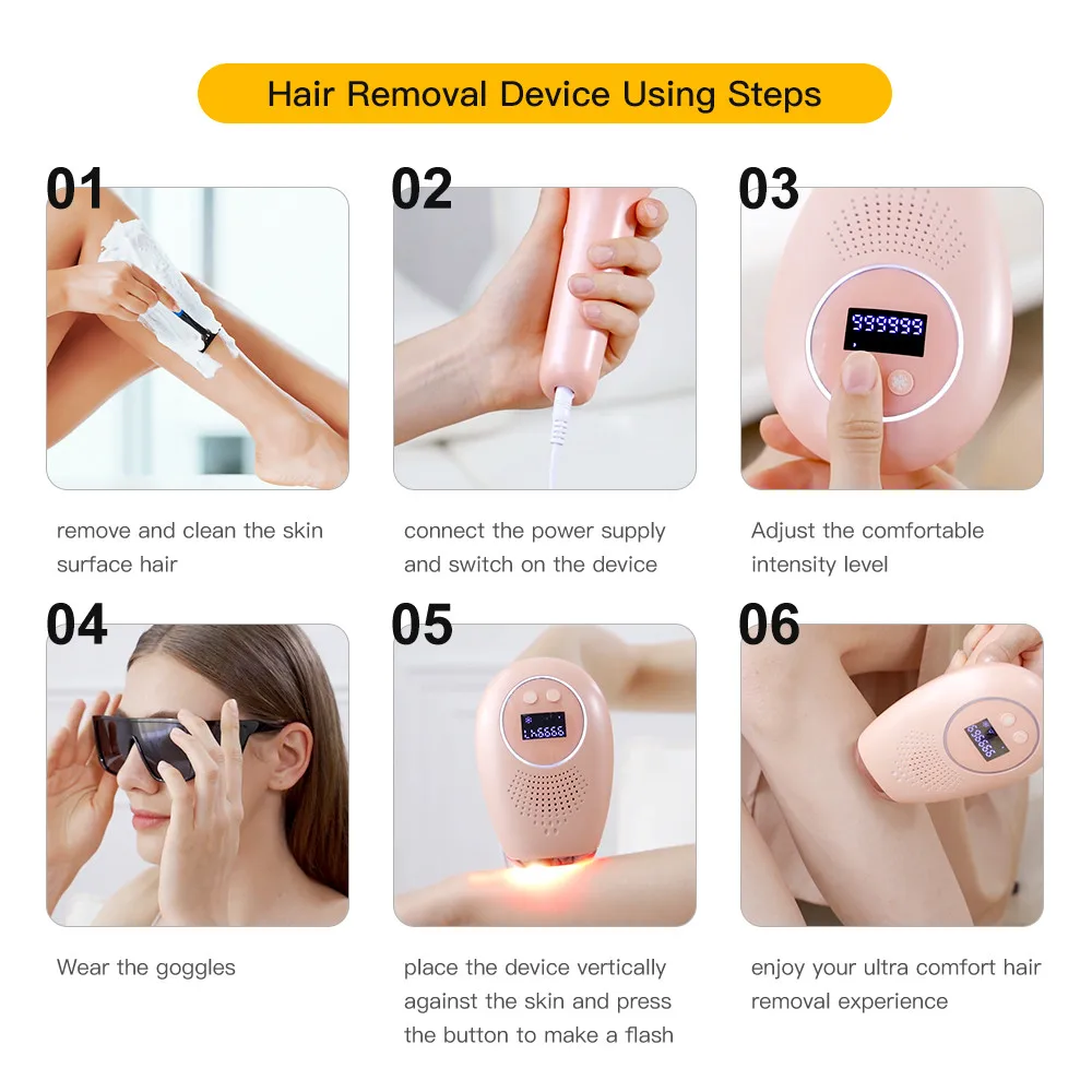 Manufacture ipl laser hair removal permanent upgrade Woman Home Use beauty instrument