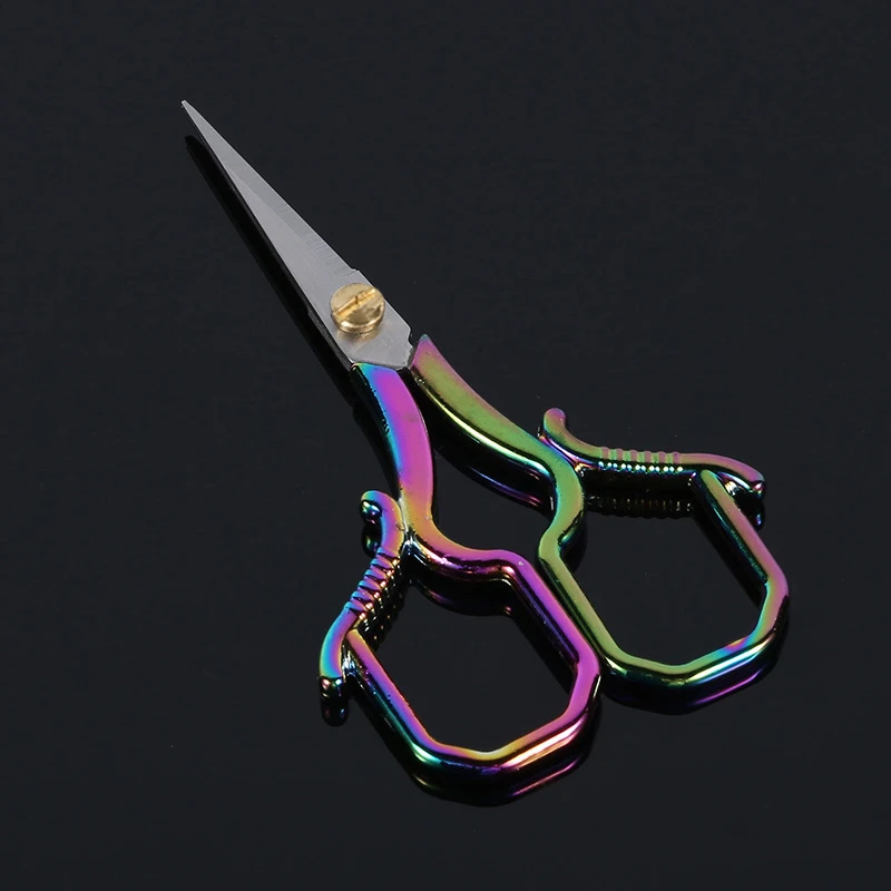 Beautiful Mini Retro Embroidery Scissors Plum Blossom Antique Scissors Stainless Steel