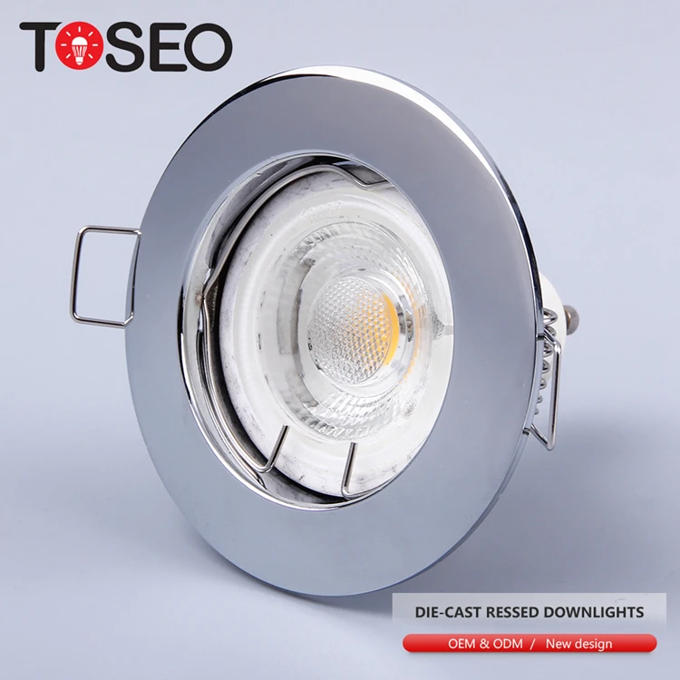  Круглый gu10 литой светодиодные светильники встраиваемые потолочные с led cob светодиодный