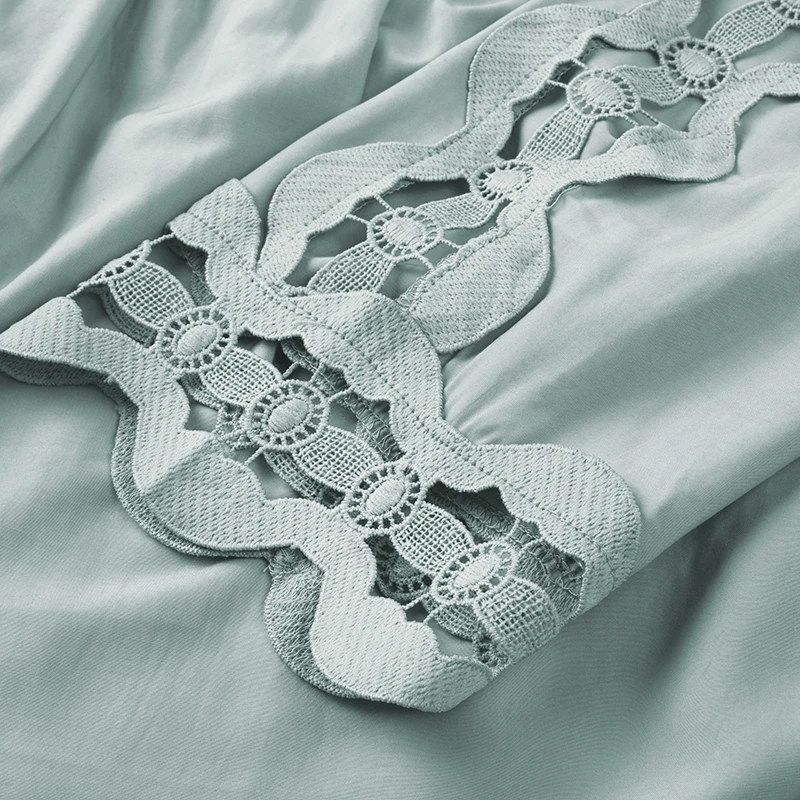 Dear-Lover OEM ODM V Neck Lace Crochet Trim Hollow-Out Short Sleeve Fashionable Tops For Women 2022