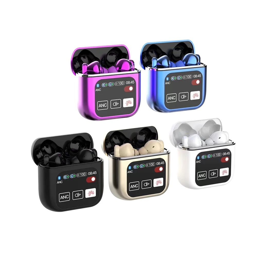 Se-60 Tws Earphones True Wireless Stereo Headset Sports Touch Screen Noise Cancelling Headphones Low Latency Earbuds ANC ENC