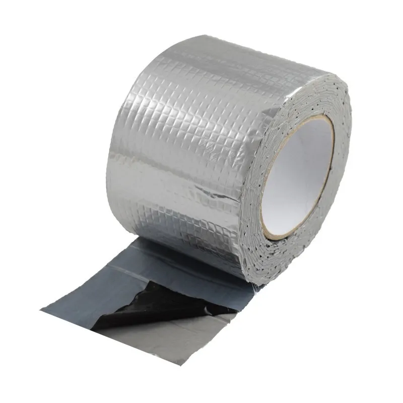Butyl Repair Tape Super Waterproof Butyl Rubber Aluminium Foil Tape Strong Adhesive