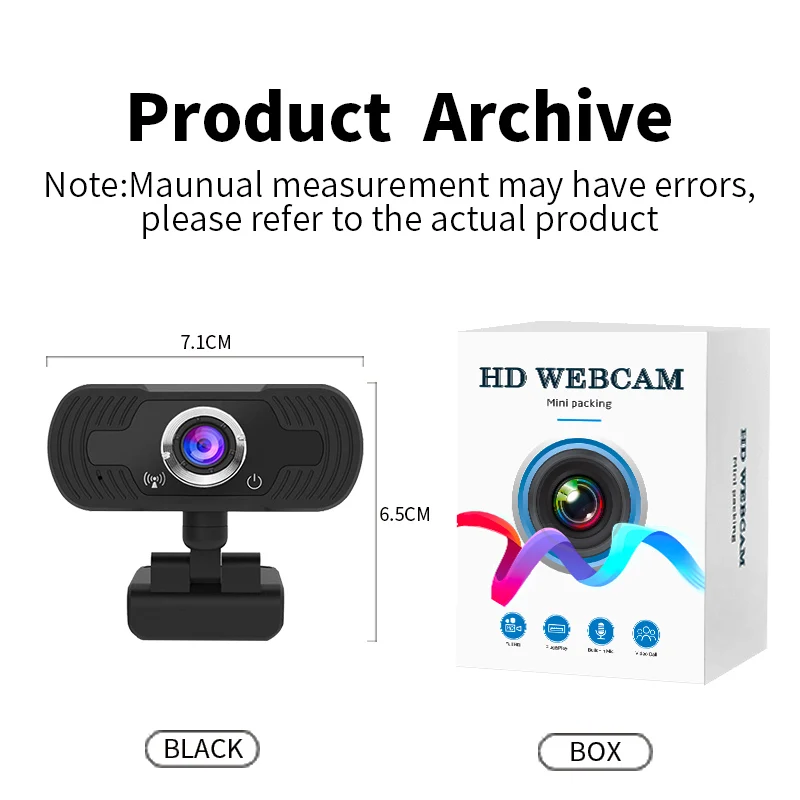 2022 Hot Selling Full HD External Webcam 1080p For Pc Desktop Computer Computer Use