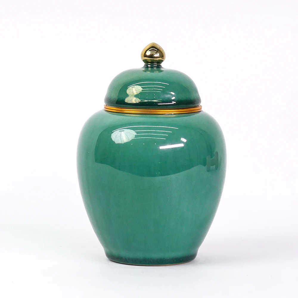 Custom Logo Color Design Pet Dog Cat Ashes Keepsake Cremation Funeral Supplies Airtight Porcelain Ceramic Urns For Pets Ashes