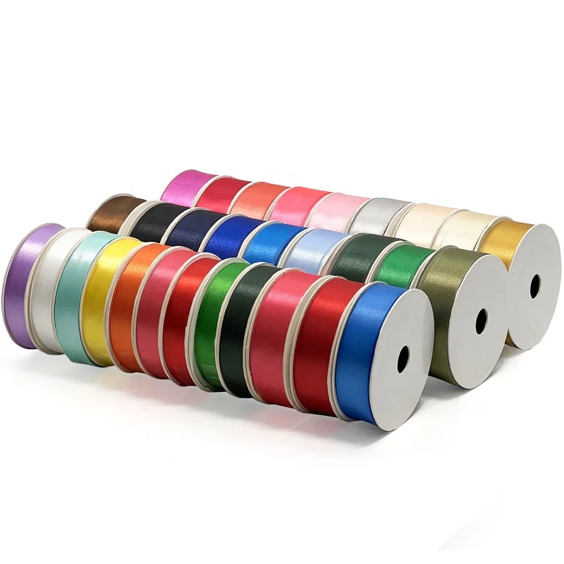 Customized Christmas Gift Ribbon Satin 1 1/2 Satin Ribbon Roll 4cm 100 Yards For Wedding Party Decoration
