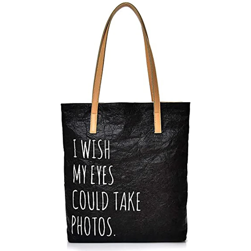 Quality Wholesale Waterproof Handbags Grocery Tyvek Shopping Bags Reusable Zipper Tyvek Tote Bag