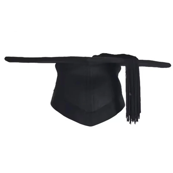 Wholesale High Quality felt UK Black Deluxe Academic Mortarboard UK Style Australia Graduation for Adult Bachelor Master