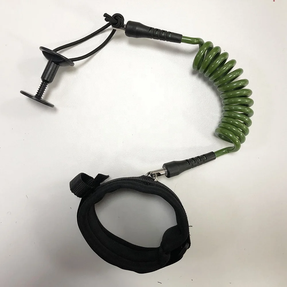 SR Surf Paddleboard Paddle Leash SUP Surfing Board Coiled Ankle Foot Leg Rope