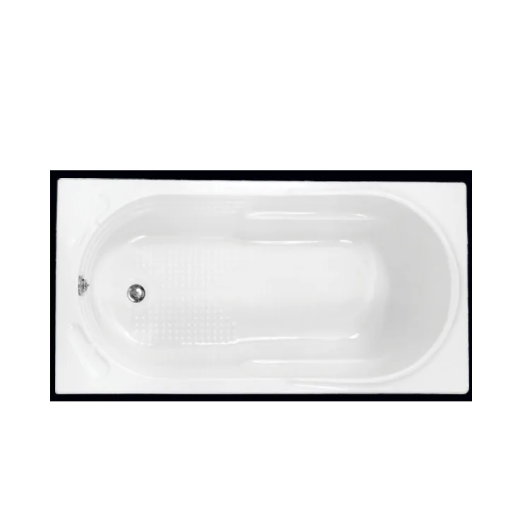 New Modern Design Acrylic Drop-In Adult Bathtub Hotel Bath Tub with Fancy Style Soaking Bathtub for Export Sale