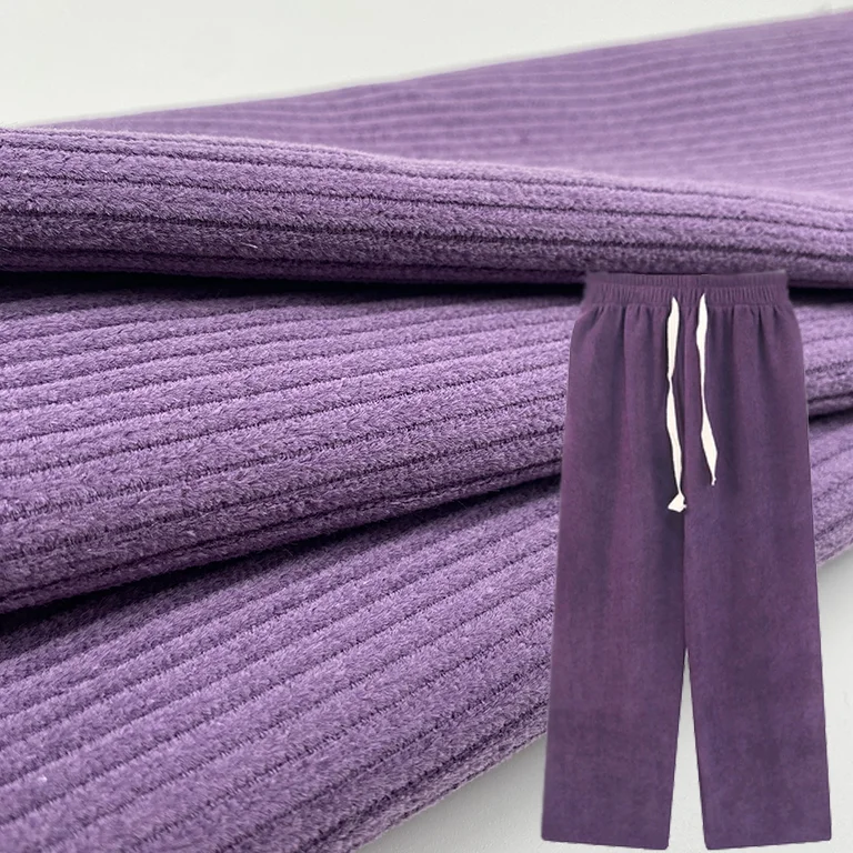 Factory Sale Wide wale 8W corduroy fabric 70% cotton and 30% cellulose fibers corduroy bucket hat fabric