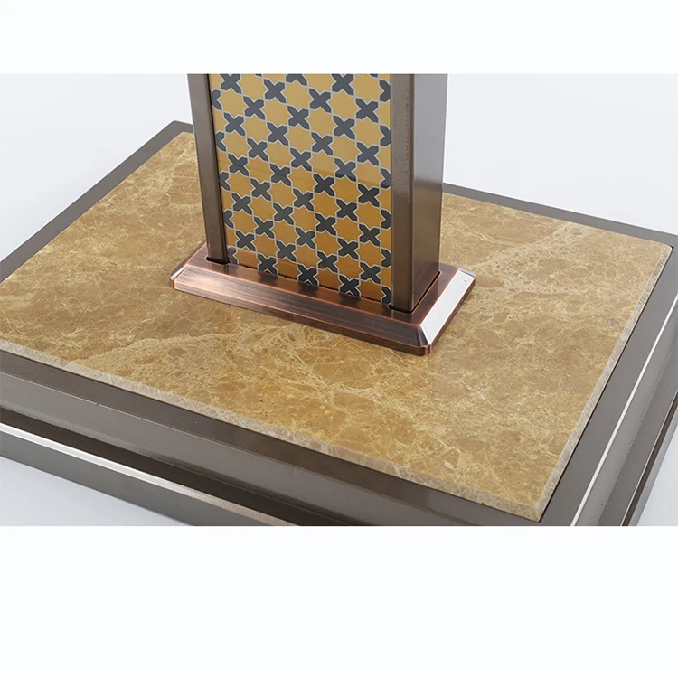 Luxury Metal Menu Holder with Marble Base