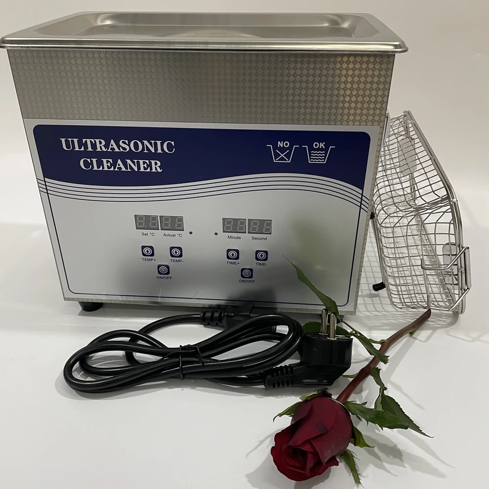 28khz Or 40khz 6Liter Portable Tabletop Digital Ultrasonic Bottle Glass Washing Machine