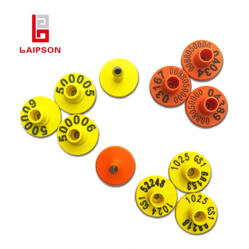 LAIPSON uhf rfid pig Swine ear tags rfid electronic cattle ear tag