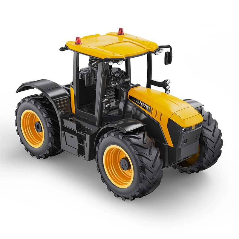 Double E Remote Control JCB 2.4G 1:16 RC Farm Tractor Simulation Car Construction Agricultural with Lights and Sound for Kids