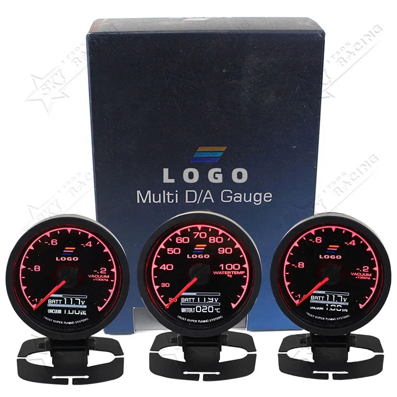 Тахометр Greddi автомобильный с ЖК-дисплеем, счетчик напряжения и давления, турбовакуумного давления, для GREDDY