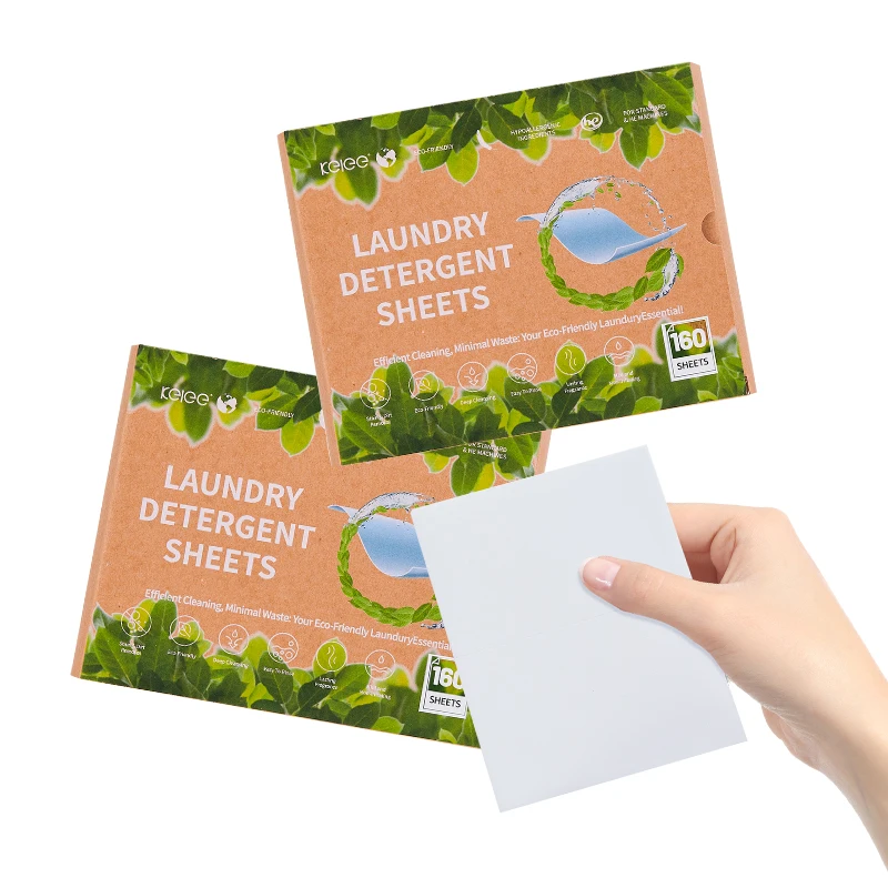 OEM Cleanser Plant Based Laundry Detergent Sheets Eco-Friendly Detergent Type Washing Sheets