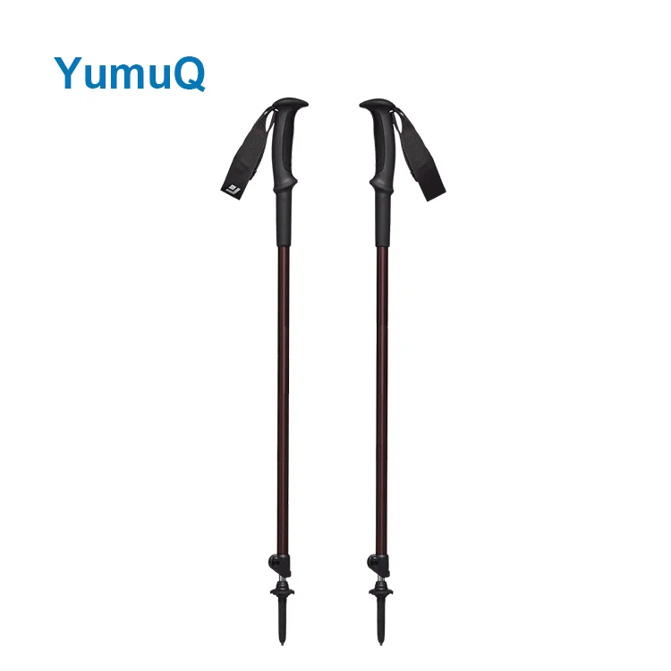 YumuQ Customized Telescopic 7075 Aluminum Trekking Poles, Collapsible Nordic Walking Sticks for Outdoor Hiking, Backpacking