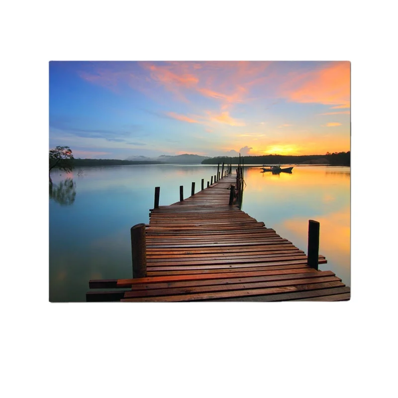 Новейший баннер, морской мост, закат, краска по номерам, холст, живопись, настенное искусство