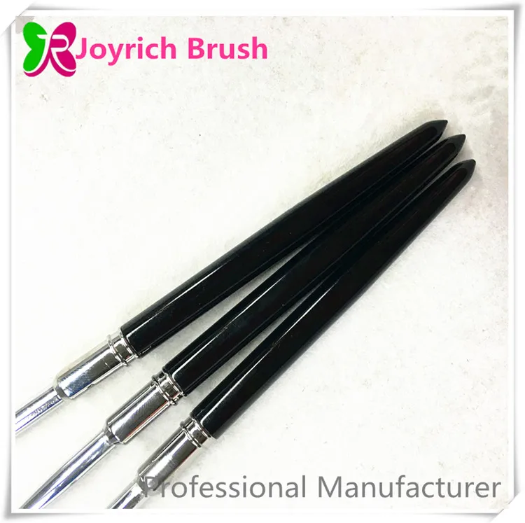 Классическая съемная черная металлическая ручка набор кистей для дизайна ногтей кисть рисования