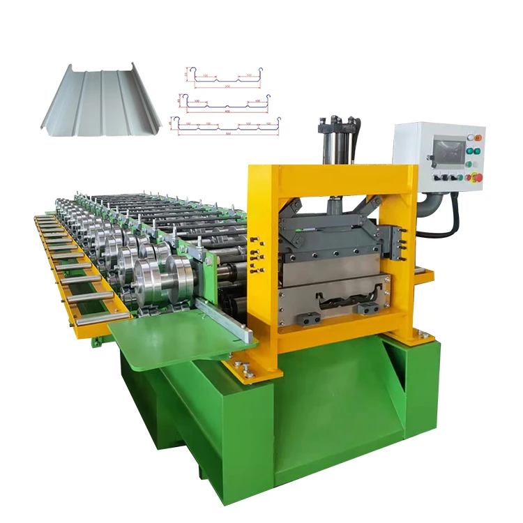 Snap Lock Standing Seam Sheet Making Galvanized Steel Roof Panel Roll Forming Machine For Sale