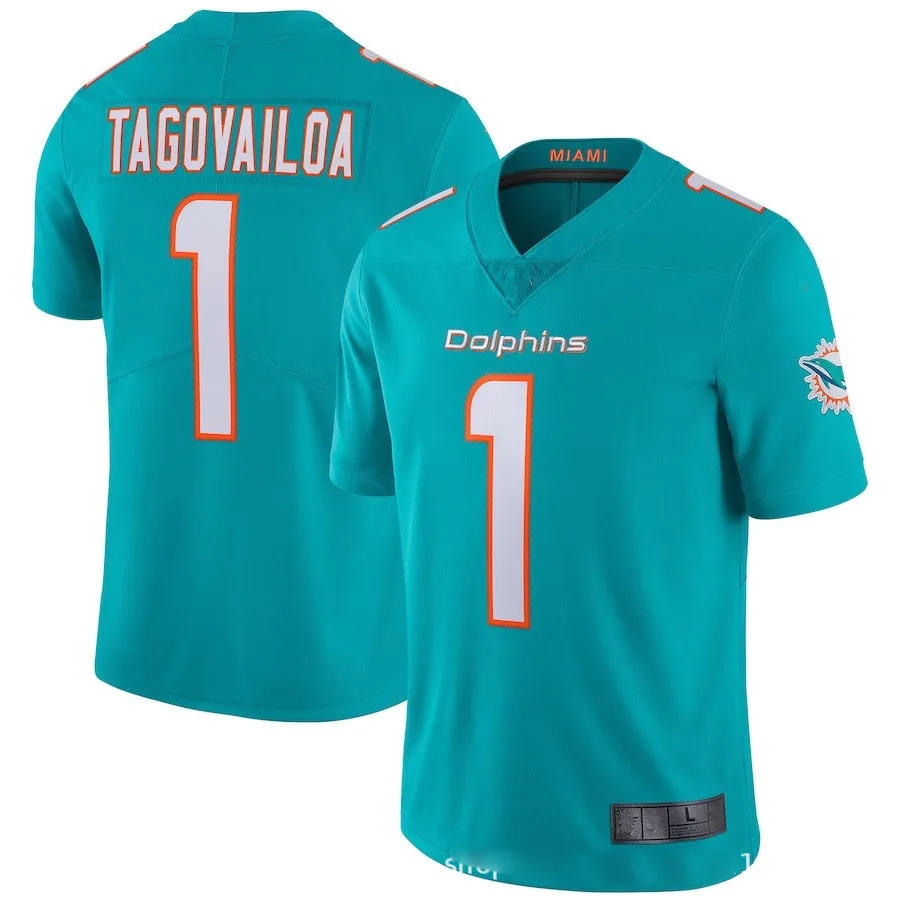 NFL 2021 Майами Дельфины 1 #13 #29 # зеленая и белая ретро Легенда второго поколения мужская