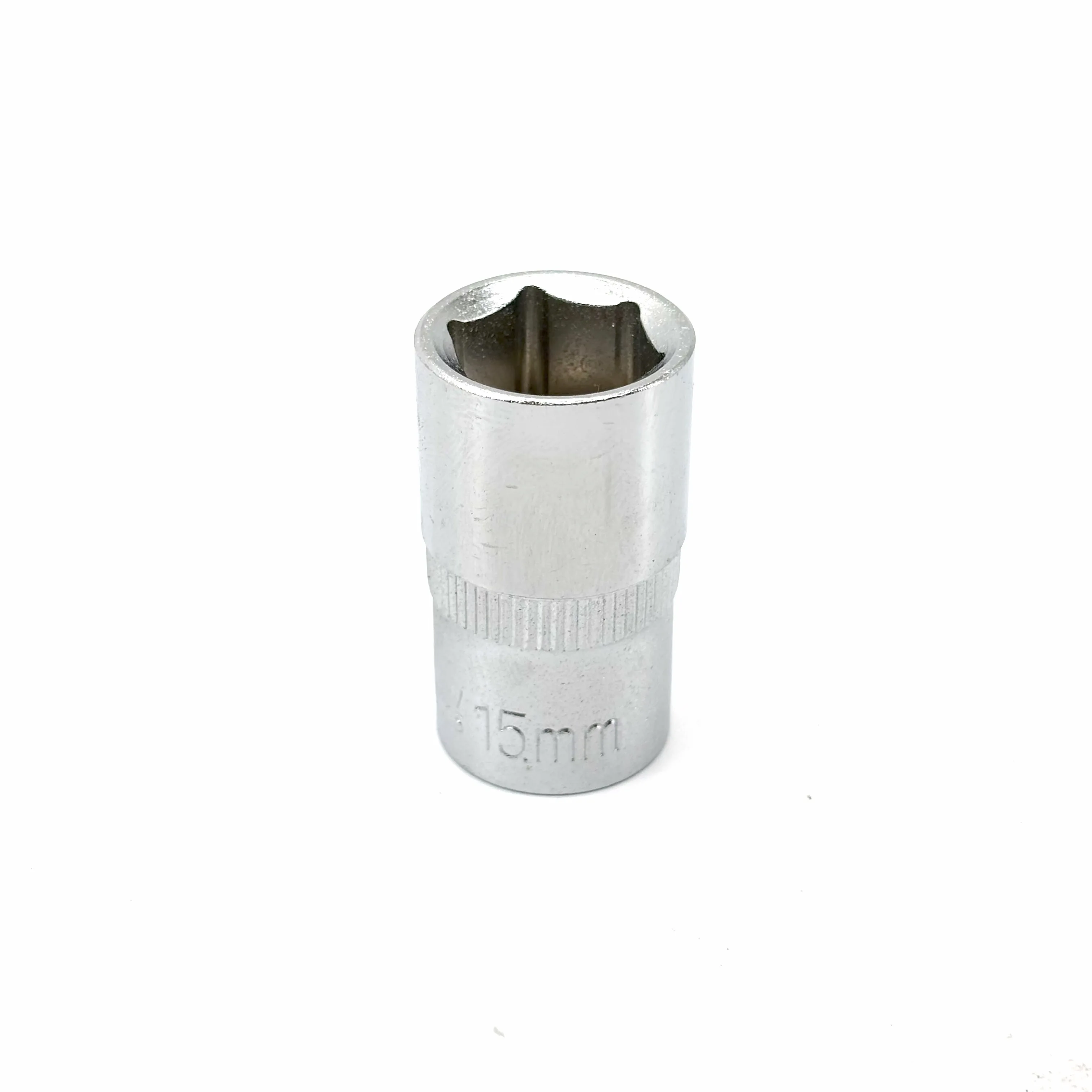 Heat TreatedTaiwan Quality CR-V 1/2 15mm Sockets Chrome Finish industrial Grade for Socket Wrench Set