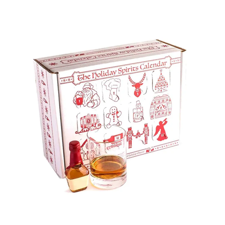 Custom Holiday Party Christmas Beer Advent Calendar Box 12 Days