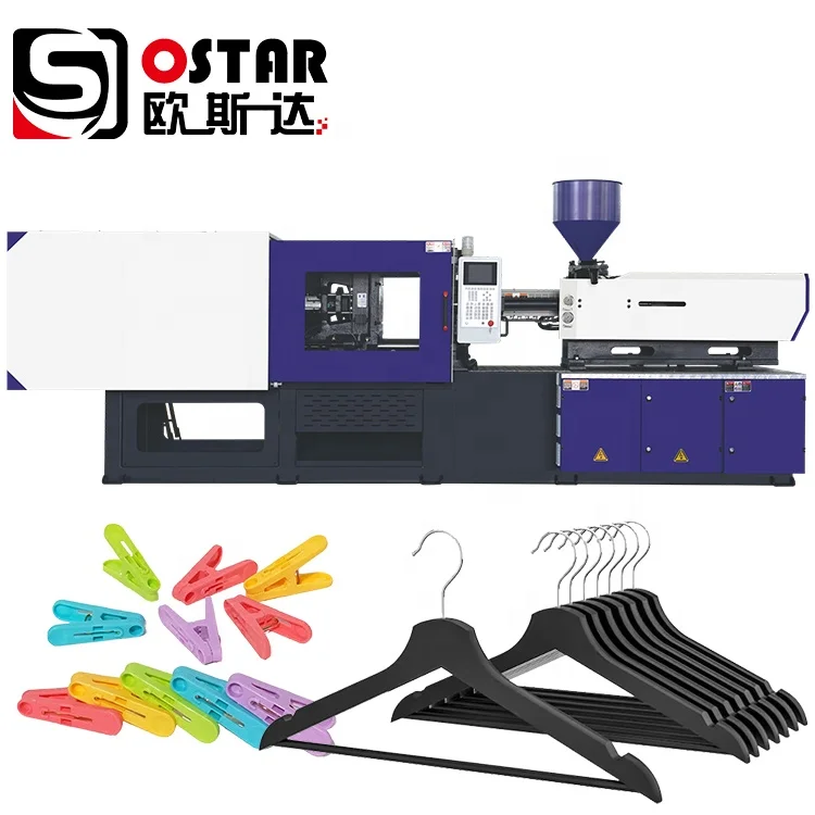 180ton Full Automatic Plastic Hook Clip Chain Shelf Clothes Hanger Making Injection Molding Machine