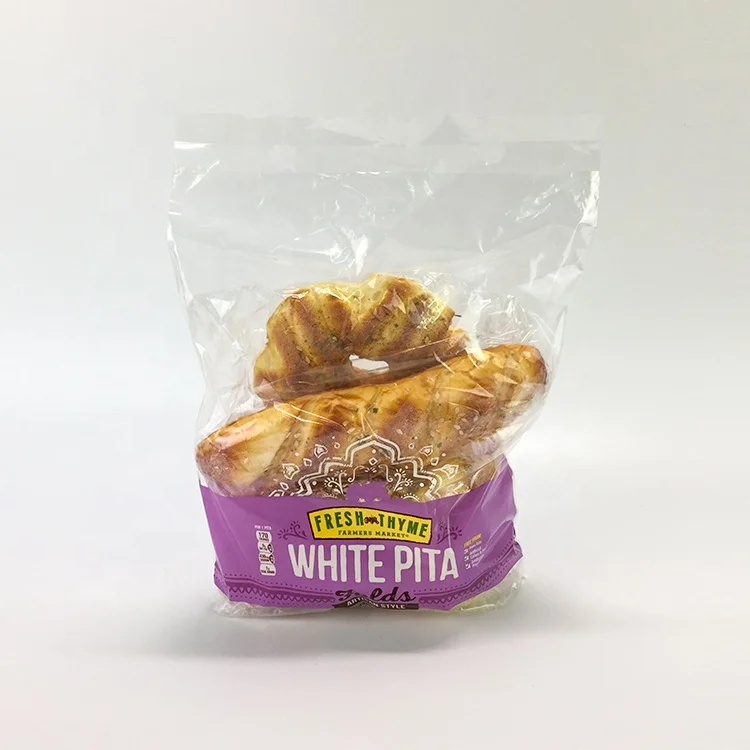 Customized Printing LDPE Biodegradable Plastic Wicket Bread Bag Reusable Flat Shrink Gusset Bag Heat Seal Handle Packing