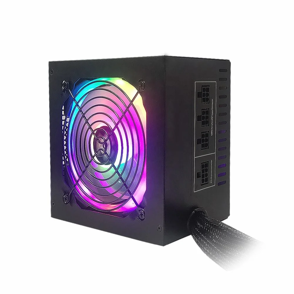 Double forward Semi modular RGB ATX 600W LED PC Switching Power Supply Desktop PSU Series Support Multiple Graphics Cards for ga