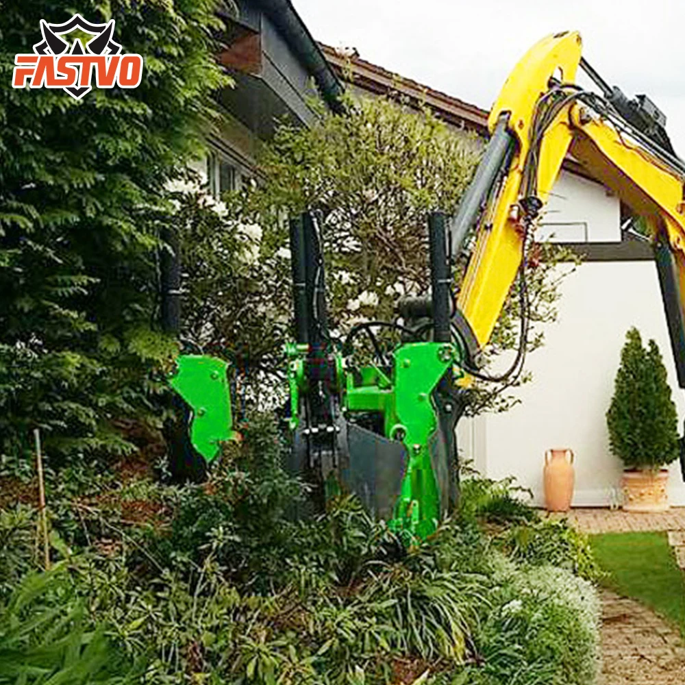 Fastvo Skid Steer Loader Transplanter Machine Hydraulic Tree Mover Tree Spade