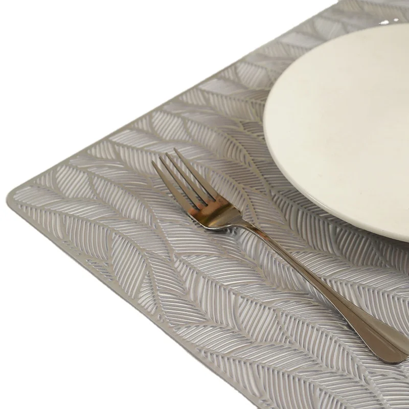 
Factory direct supply hollow table mat PVC Nordic Western placemat Chinese placemat support customization 