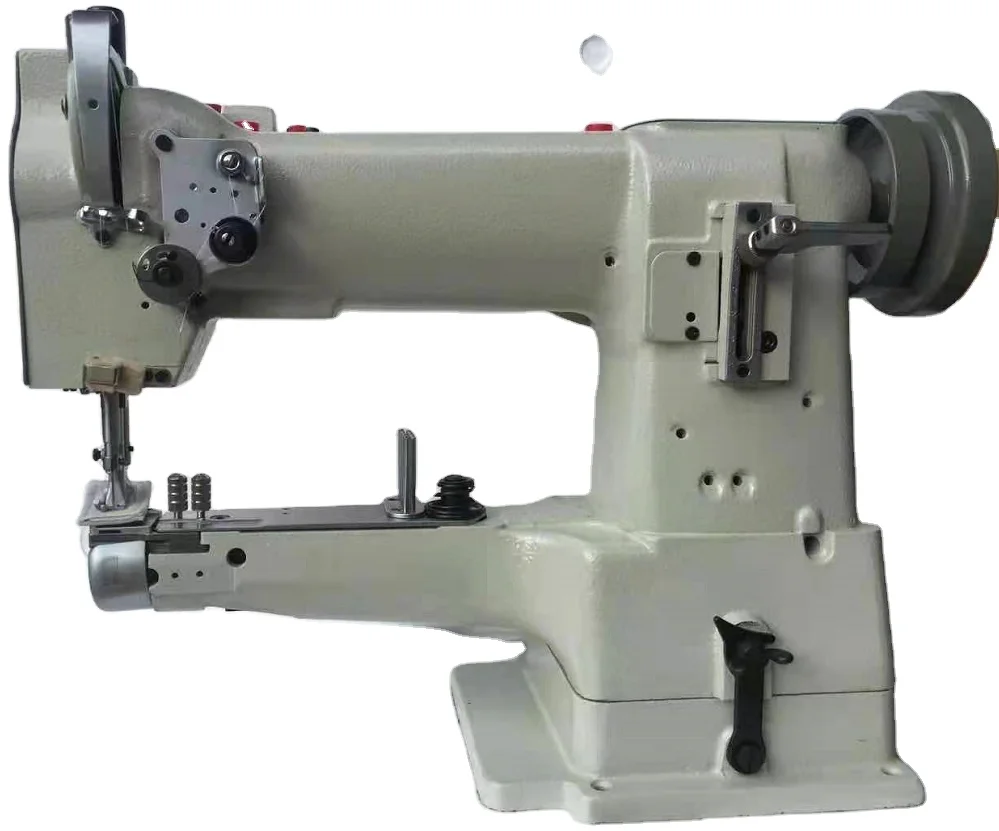 Single needle cylinder bed compound feed with compound feed lockstitch sewing machine 335 for binding use
