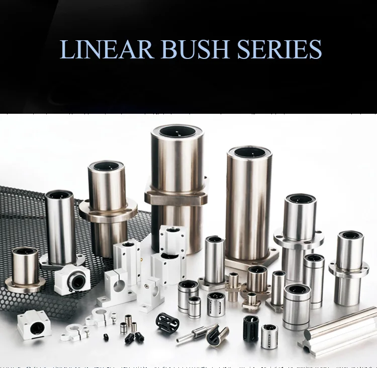 CNC Linear Slide Guide Bushing Bearing LMKC30UU LMFC30UU LMKC16UU LMFC16UU  linear bearing round flanged bushing