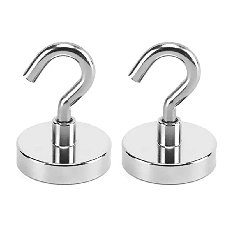 High Quality Cheap Price 25LBS Magnetic Hooks Strong Neodymium Rare Earth Magnet Hooks For Fridge whiteboard