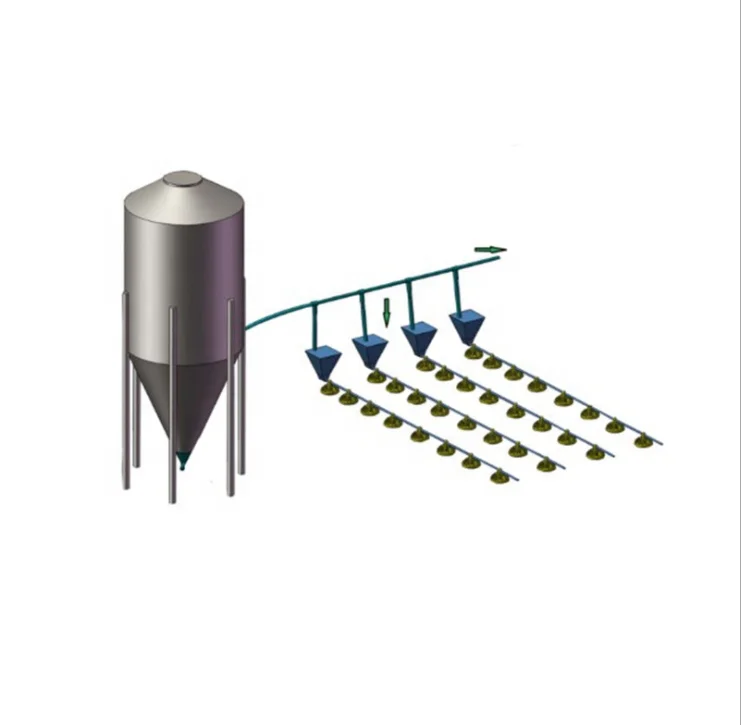 It is easy to observe the leading stability feed tower with double-layer anti-seepage seal