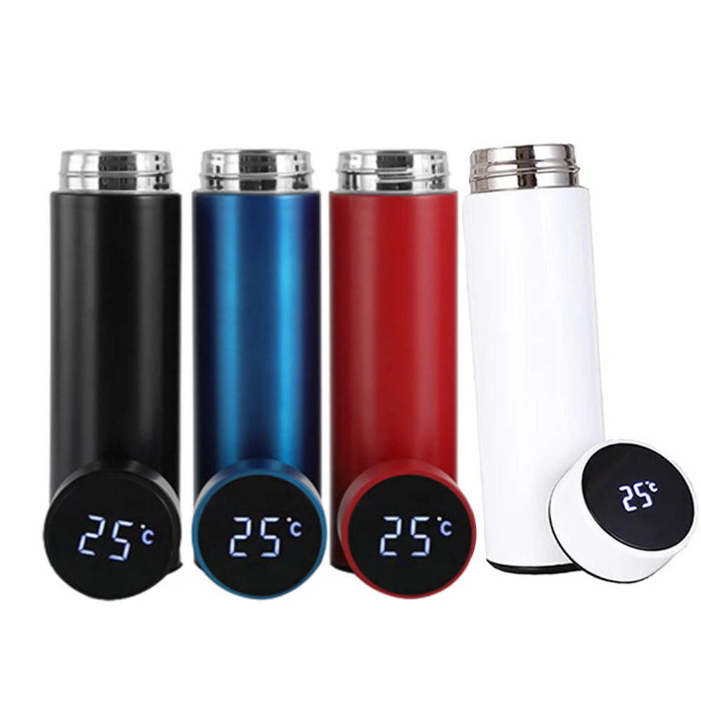 
Double Wall Insulated 304 Stainless Steel Vacuum Flask Smart Water Bottle with Led Temperature Display 