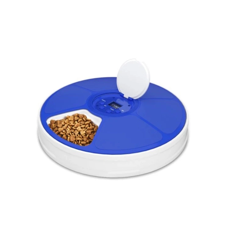 
Automatic Pet Feeder Timing Feeder 6 Meals 6 Grids Cat Dog Electric Dry Food Dispenser Dish Feed 24 Hours Timer Pet Supplies 