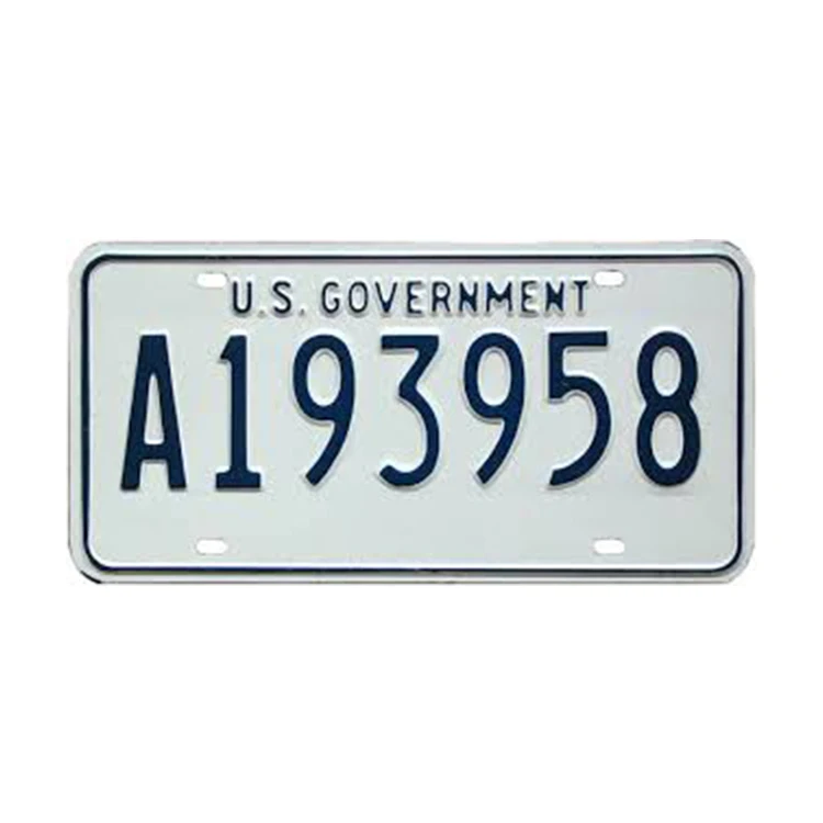 United States Decoration Metal Print License Plate Vintage Retro Tin Plate Car Decor Number Plate 12inch 6inch
