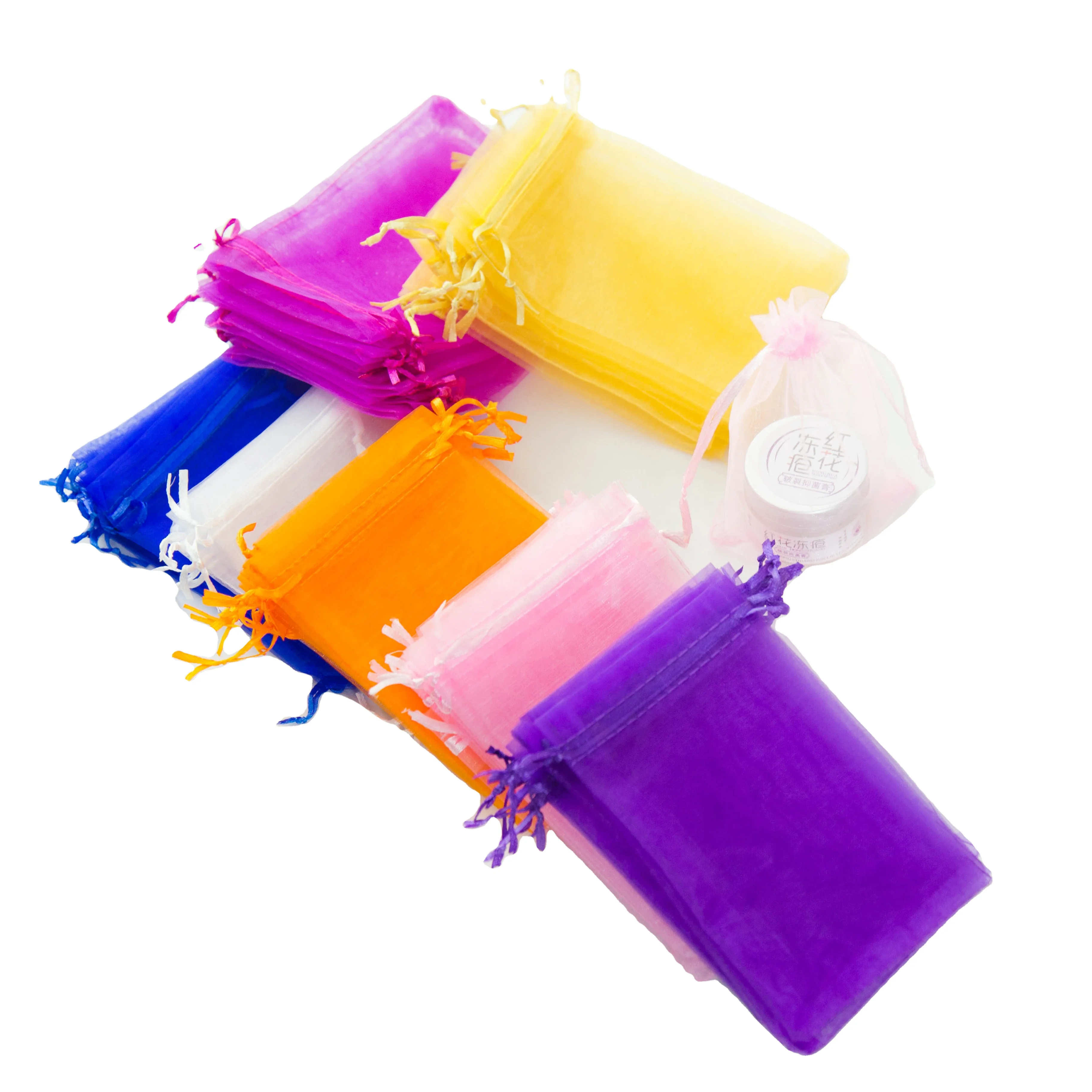 7* 9cm jewelry bag gift bag drawstring mesh Organza bag