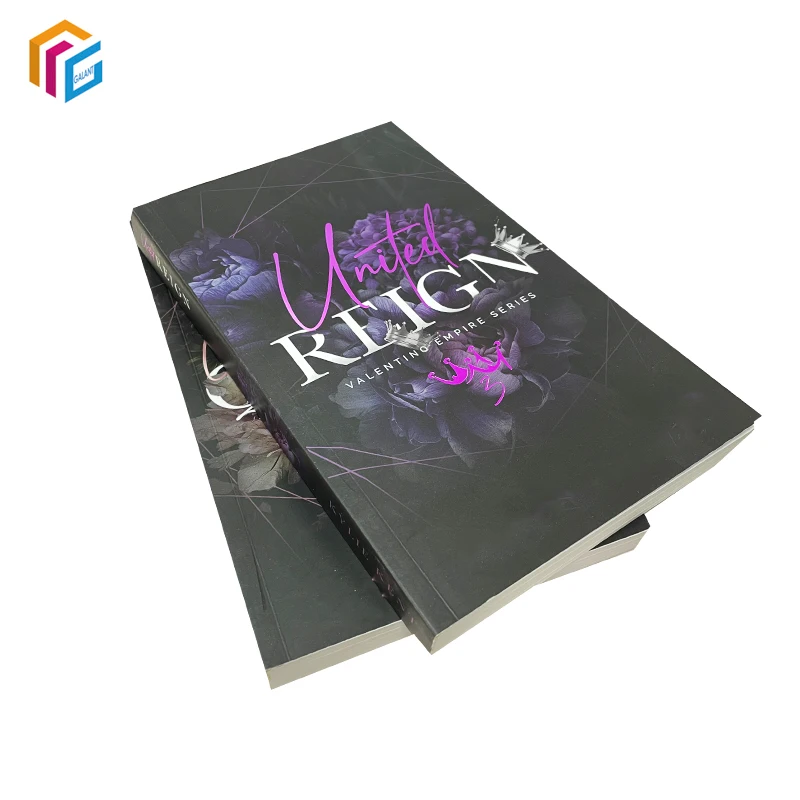 Professional Custom Course Book Printing Foil Cover Paperback Story Romance Books Print