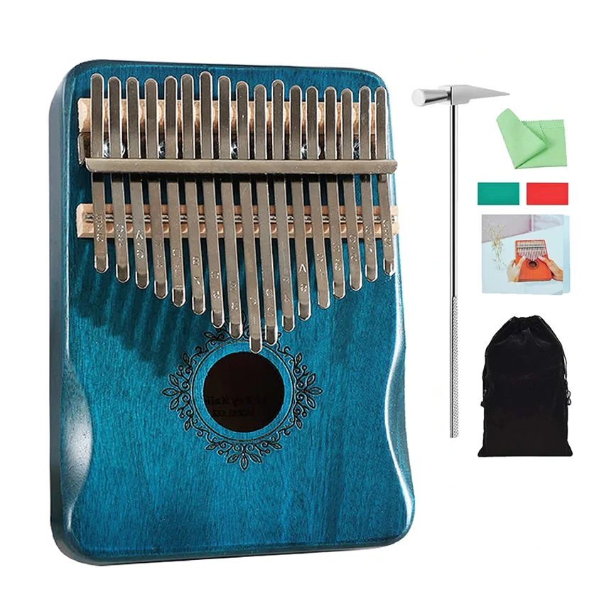 2023 Kalimba большой палец пианино 17 клавиш портативный Mbira Бесплатный Пользовательский логотип для детей и взрослых начинающих калимба