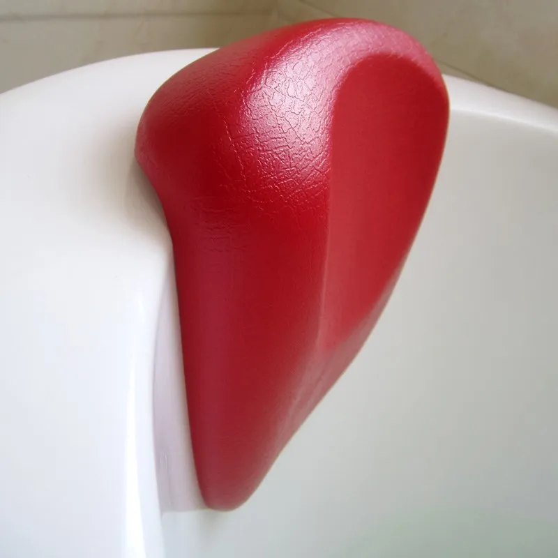 Household Back Neck Support Bathtub Tub Spa Suction Cups Waterproof Anti-bacterial PU foam Bath Pillow