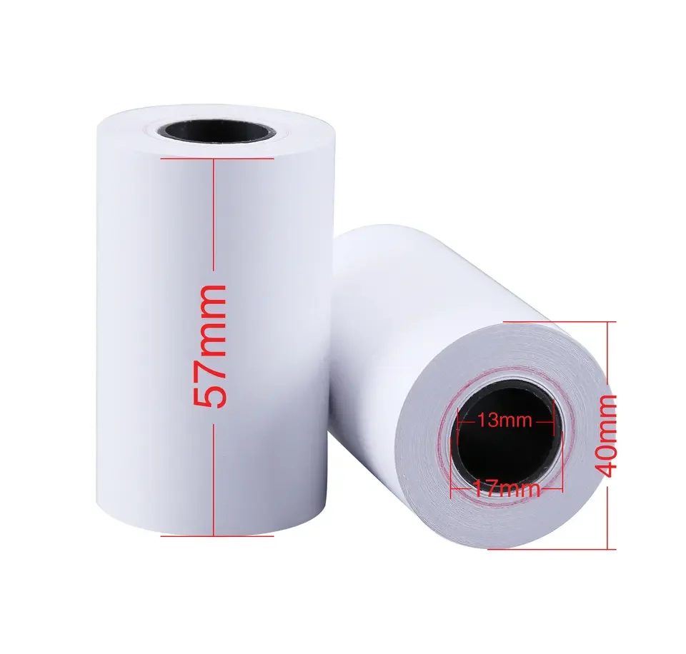 Wholesale 57mm Thermal Paper Roll BPA Free 57X30mm 57X40mm Bill Receipt Cash Register Paper for ATM/POS/Fax Paper