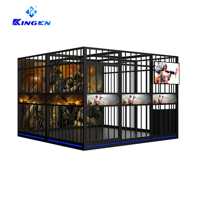 Kingkn Hot sale 9d vr virtual reality simulator equipment vr simulator multi player shooting game machine
